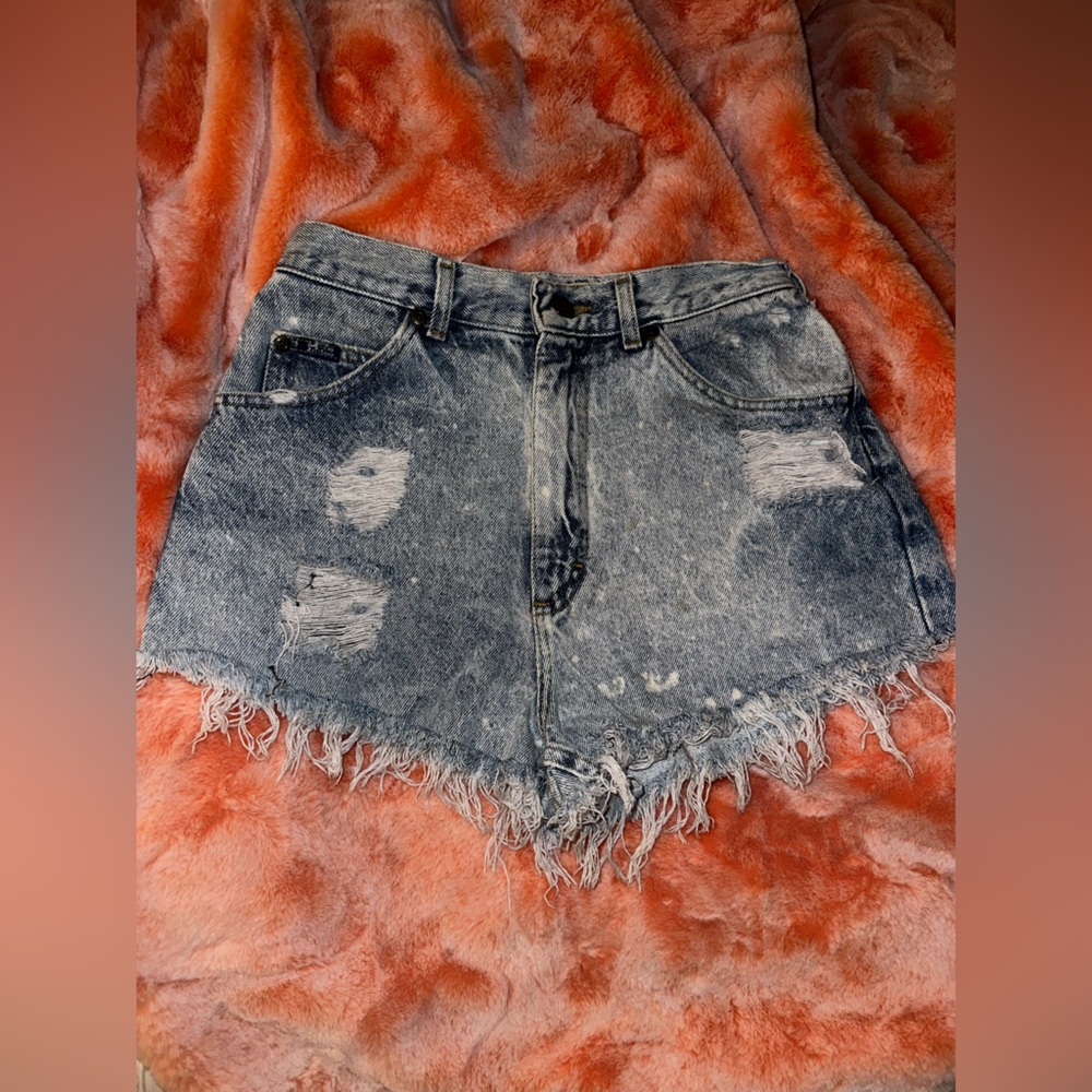 Vintage Lee Distressed Jean Shorts